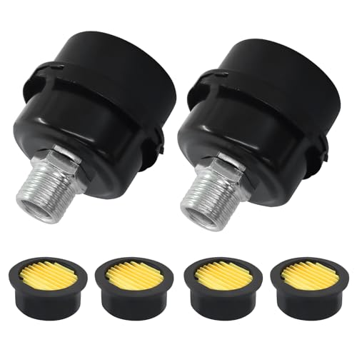 Silencer, 1/2 Inch Thread Intake Filter Muffler, 20 Mm Air Compressor Silencer Filter For Generators And Blowers