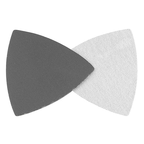 TA-VIGOR 10PCS 1000 Grit Triangle Sanding Pad, Silicone Carbide Hook and Loop Sanding Pads fit 3-1/2" Oscillating Multi-Tool, Electrostatic Sand Planting Triangle Sandpaper for Wet and Dry Use