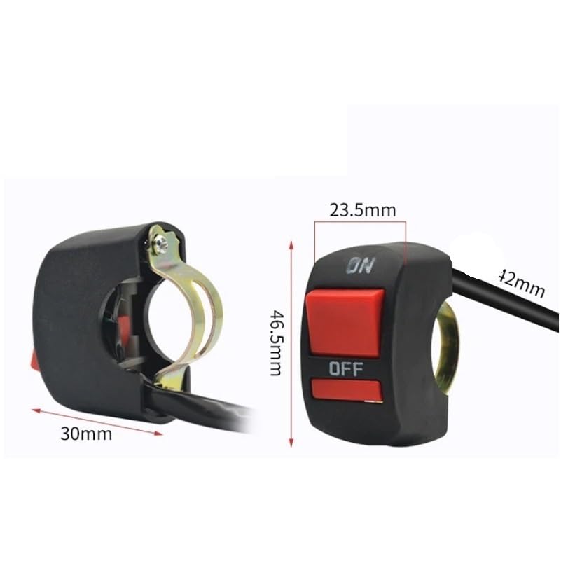 Interrupteur guidon moto bouton marche arrêt pour réparer commande défectueuse