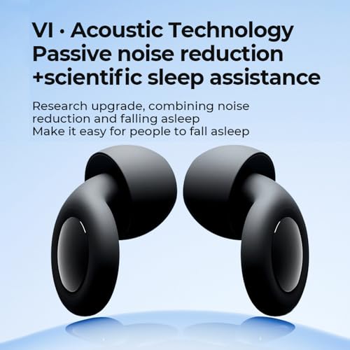 XFSRG Ohrstöpsel zum Schlafen mit 35 dB Geräuschreduzierung Silikon Wiederverwendbare Ohropax für Schlaf Arbeit und Reisen Inklusive 8 Ohrspitzen in 4 Größen und Tragetasche