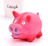 Tau Trading Glitschige Laut und Funny Hund Spielzeug, Pink-Pig