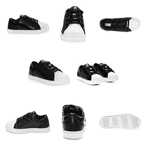 Pastry Unisex Fashion Sneakers – Glossy, Paris Praline Style, Black & White4