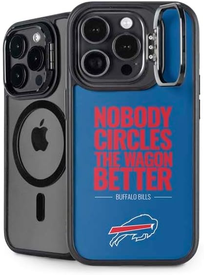 Skinit Kickstand Phone Case Compatible with iPhone 15 Pro Max - Officially Licensed NFL Buffalo Bills Team Motto Design