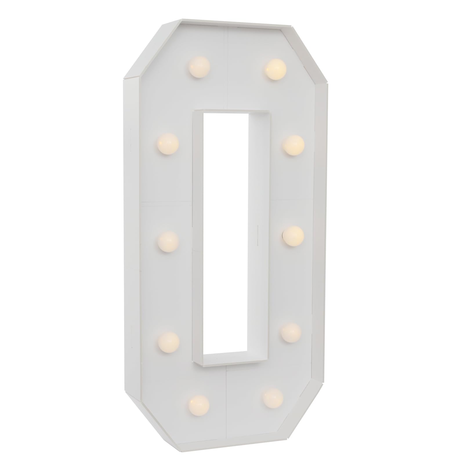 Chiffres lumineux à LED 0-9 100 cm Blanc chaud 10 LED Décoration mariage fête