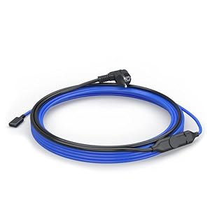 Elektrische antivrieskabel, buisverwarming met thermostaat (25 m – 365 W)