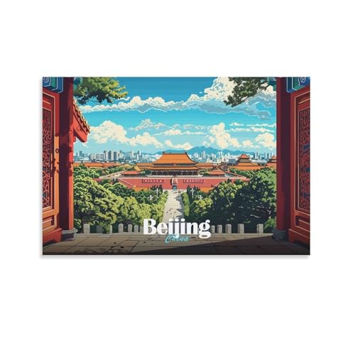 Tableaux Beijing Cityscape pour décorer un mur de chambre vide