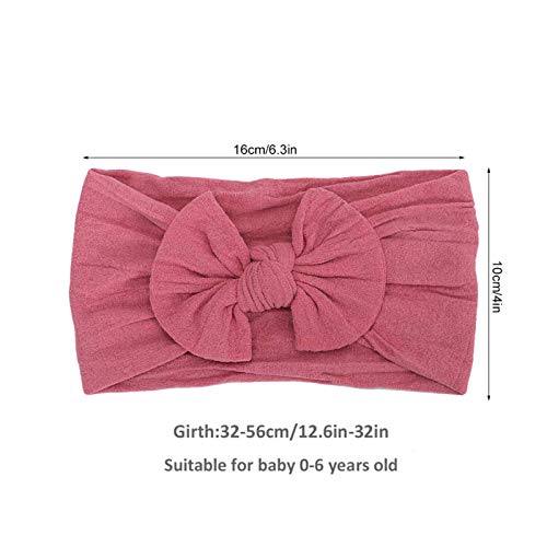 Bandanas de cabeça para bebês meninas, bandanas e laços para recém-nascidos, bandanas de nylon para