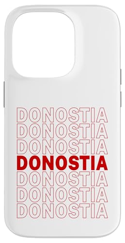 Coque pour iPhone 14 Pro Souvenir en langue basque « Donostia » Saint-Sébastien Espagne