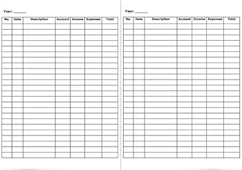 Paperback Ledger Book: Record Income and Expenses Book