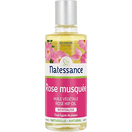 NATESSANCE Huile de Rose Musquée Prévient du Vieillissement/Répare - 100 ml