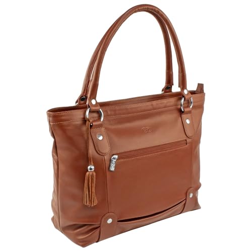 Bolsa Feminina AMARÍLIS em Couro (Pinhão)