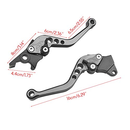 Sangmei 2 peças de liga de motocicleta/scooter/bicicleta elétrica com freio e alavanca de embreagem