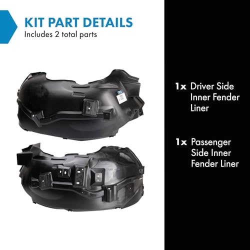 Image of TRQ Inner Fender Liner Set | For 2015-2020 Ford F-150 FO1248164 FO1249164