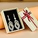 Dangle Earrings for Women, 925 Sterling Silver Handmade Linear Swirl Wire Bohemian Boho 14K Gold Diamonds Hypoallergenic Earrings Fashion Jewelry Gifts for women (Gold)