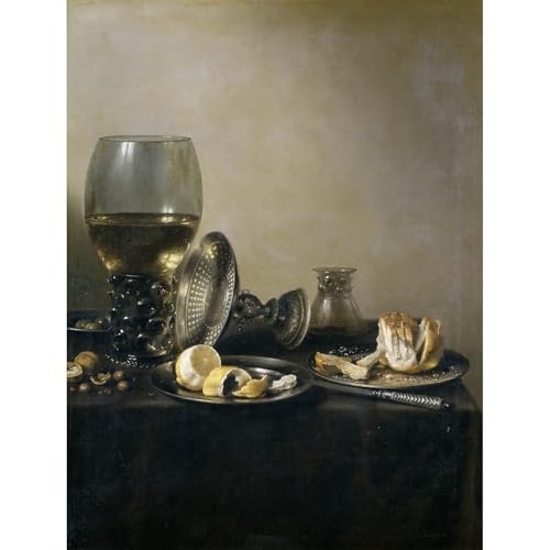 Reproduction Nature morte avec plats toile de maître aux couleurs vives musée du Prado
