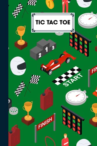 Tic Tac Toe: Games Fun Activities for Kids / Paper & Pencil Workbook for Games, Smart gifts for Family | F1 Racing Cover by Lore Heil image 2