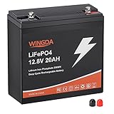 LiFePO4 Battery 12V 20Ah, 2000-5000 Cycles Lithium Iron Phosphate Battery with Built-in BMS perfect