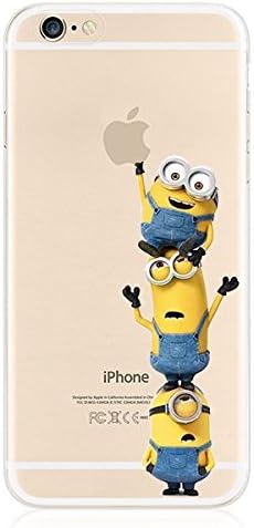 IPAI iPhone 6S /6S Plus, iPhone 7/7 Plus, New Cute Ultra Slim Case Cover,Despicable Me Minions, Zootopia, Cute 3D Cartoon TPU Silicone Protection Skin Case Cover for iPhone (iPhone 7 Plus, Minions 2)