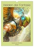 Heroes of fantasy science fiction UK-Version (Wall Calendar 2026 DIN A3 Portrait), CALVENDO 12 Month Wall Calendar