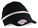 HARLEY-DAVIDSON Women's Striped H-D Embroidered Knit Cap, Black & Pink KN00891