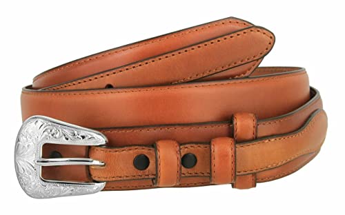Image of Belts.com Western Buckle Belt Oil Tanned Genuine Leather Ranger Belt 1-3 /8 inch(35mm) Taper to 3 /4 inch(19mm) Wide-Multiple choices