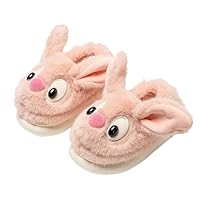 Toddler Plush Animal Slippers Girls Boys Winter Soft House Shoes Kids Fuzzy Cute Indoor Slippers Indoor Warm Ankle Shoes with Comfortable F𝐚ux f𝐮r