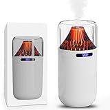 【2025 年新モデル】加湿器 アロマディフューザー 小型 LEDライト7色 Type-C 給電式 360ML 卓上小型加湿器 3 段階調節モード アロマ対応 空焚き防止 お手入れ簡単 静音 長時間運転 自動停止機能 防水パッキン設計 オフィス 子供部屋 寝室 車載 家庭用 (ホワイト)