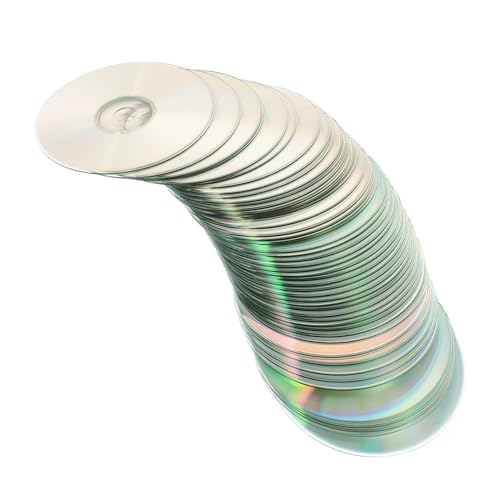 Angoily Lot de 50 Disques CD Faits à La Main Décoratifs en Plastique Réutilisables pour Décoration DIY Fête Chambre Multicolore Polyvalents