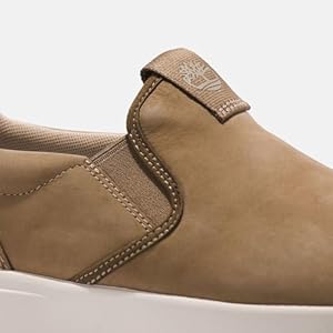 Timberland Men's Seneca Bay Slip-On, Medium Beige Nubuck, 8
