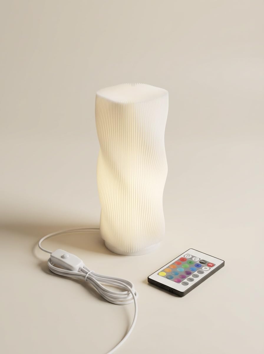 Led Table Lamp with 16 Color Options and Remote Control