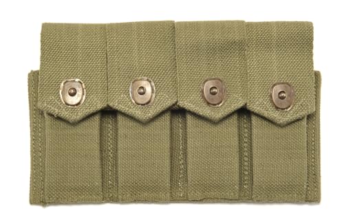 World War Supply WW2 Rigger Made M1911 .45 4 Cell Magazine Pouch