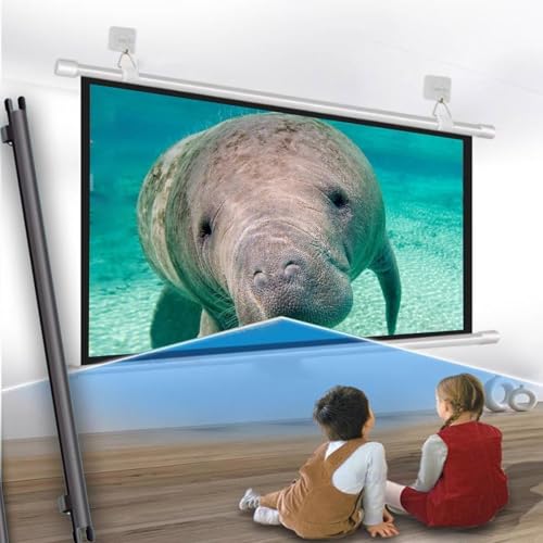 Pantalla para proyector manual 16:9 72 pulgadas miniatura 6
