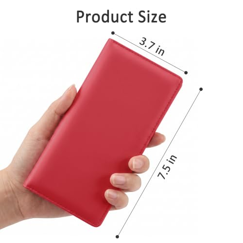 Image of Tipmile Slim Wallet for Women, RFID Blocking Credit Card Holder | 1 Zipper Pocket, 1 ID Window, 3 Cash Compartments, 11 Card Slots