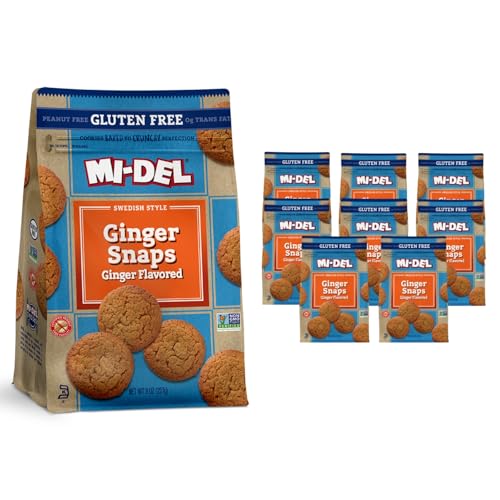 Mi-Del Ginger Snaps Cookies Flavor - Non Gmo Certified, 0G Trans Fat Gluten Free Cookies  cover