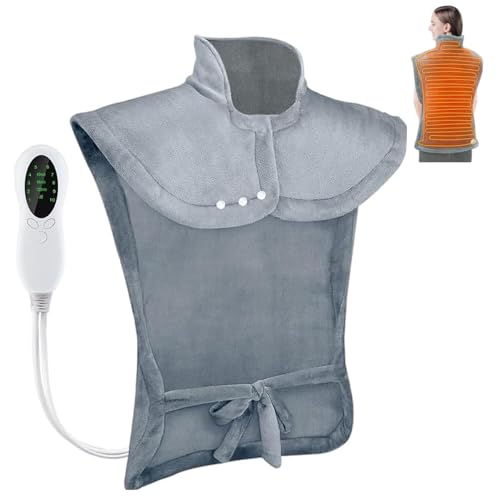 Consejos para Comprar Calientatoallas los preferidos por los clientes. 47 Almohadilla Térmica Espalda,Cobija Eléctrica para Hombros y Cuello con 10 Niveles de Temperatura,3 Ajustes de Temporizador,Almohadilla Termica Calentamiento Rápido, Apagado...