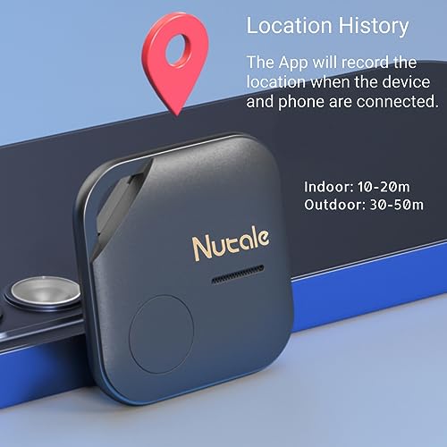 NutPro Key Finder, Bluetooth Tracker Item Locator with Key Chain for Keys Pet Wallets or Backpacks and Tablets, Batteries Include (White & Black, 4 Pack) NutPro Key Finder, Bluetooth Tracker Item Locator with Key Chain for Keys Pet Wallets or Backpacks and Tablets, Batteries Include (White & Black, 4 Pack)