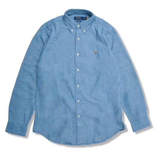 ポロ・ラルフローレン 548537 548536 ワンポイントポニー デニムシャツ シャンブレーシャツ 長袖 (L, CHAMBRAY) [並行輸入品]