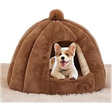 Cat Dog Pet Tent Cave Bed, Washable Ultra Soft Cozy Warm Puppy Cats Sleeping Bed Tent House