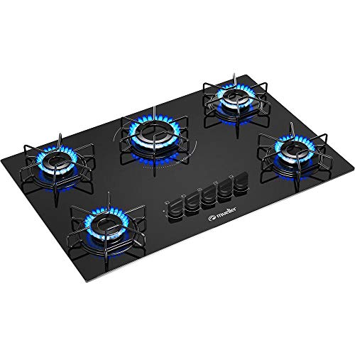 Cooktop Mueller 5 Bocas com Queimador Ultra Chama Mcg115bg1