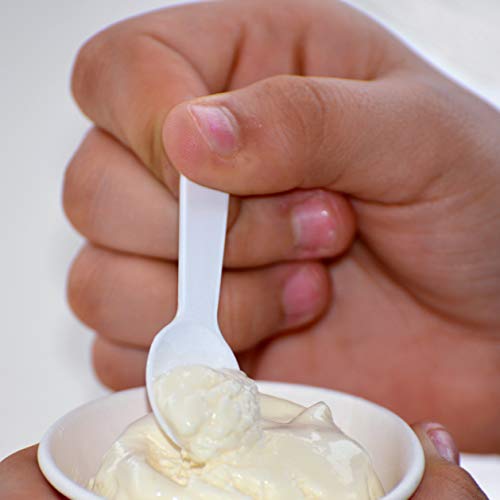 Daxwell Plastic Taster Spoons, Light Weight Polypropylene (Pp), 3.25", White, A10000471 (3,000; 6 Bags Of 500) #TOP5