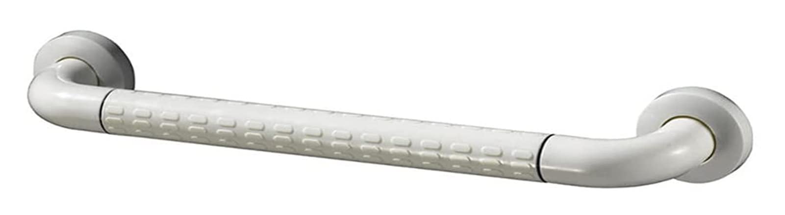 ZHANGWENENTE Shower Handle for Elderly,Wall Mounted Safety Grab Bar,Handicap Bath Grab Bar,Non-Slip Nylon Stainless Steel Bathroom Balance Bar (Color : White, Size : 60cm)