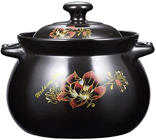 CVNIMV Cazuela De Barro Olla para Estofado Cazuela De Cerámica Cazuela De Cerámica para La Salud