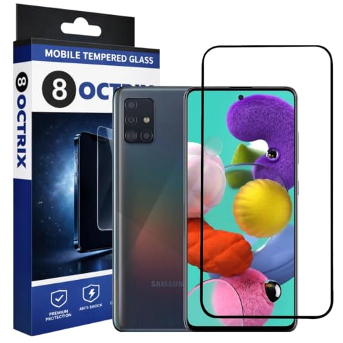 Image of Military-Grade Tempered Glass Screen Protector Compatible for Samsung Galaxy M31S / A51 / A52S / A52 with Edge to Edge Coverage - Case Friendly, Anti-Scratch & Bubble-Free Installation Kit