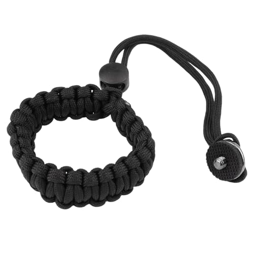 Yohtlfp Dragonne pour Appareil Photo, avec Anneau D 1/4 Et Vis, Réglable Dragonne en Nylon Robuste, Compatible avec 360 x3, Caméras d’Action, Perche à...