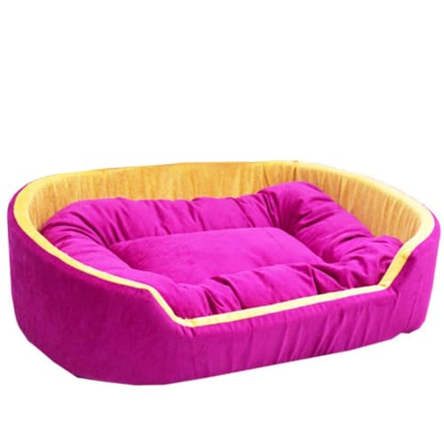 Trendy Smile Ultra Soft Ethnic Designer Velvet Pet Bed, Simple Plush and Soft Dog Beds (S, Purple Yellow) (B0CN2T47D9) Amazon Price History, Amazon Price Tracker