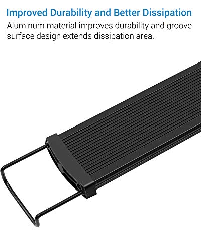 NICREW SlimLED LED Acquario con Tre Modalità, LED Acquario con Luce a Spettro Completo Regolabili per Piante Acquatiche, 28-42 cm, 9 W, 600 Lumen - Image 5