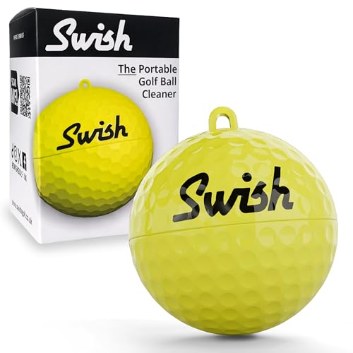 Swish Portable Golf Ball Cleaner - Neon - Compact Golf
