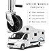 SWPHRT Car Jack Caster Wheel, 6 Inch Vehicle Tongue Jack Wheel with Strong Capacity 1200 LB, Heavy Duty Automotive Replacement Accessories, Universal for Trailer Camper Trolleys