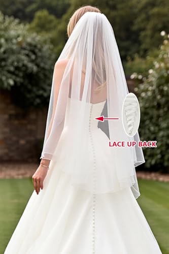 Strapless Wedding Dresses for Bride Sweetheart Tulle Long Puffy Bridal Gowns for Lawn Wedding 20254