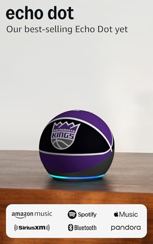 Image of Amazon Echo Dot (newest model) | Officially Licensed NBA Limited-Edition | Sacramento Kings